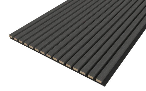Black Acoustic Wood Wall Panel Thin Slat Series 1 – 240/300 x 60cm ...